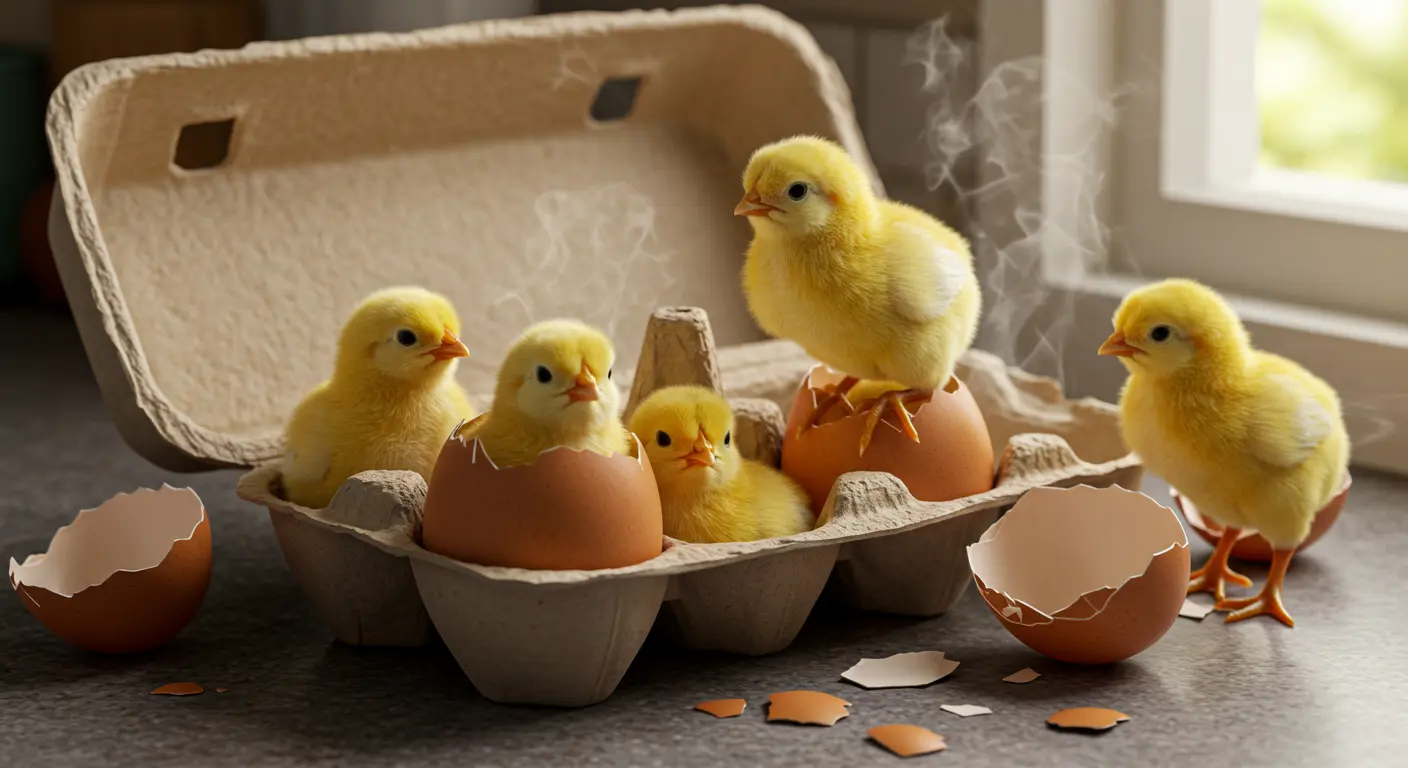 12 Chickens Hatched from Store-Bought Eggs!